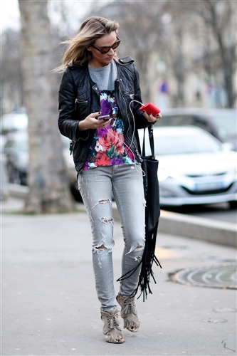 Street Style - Paris Fashion Week AW14 - Catwalk Yourself