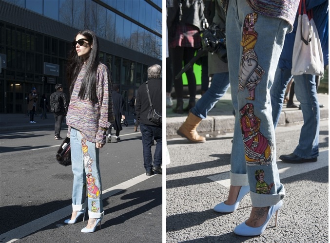 Street Style - Paris Fashion Week AW14 - Catwalk Yourself