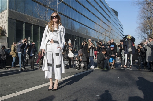 Street Style - Paris Fashion Week AW14 - Catwalk Yourself