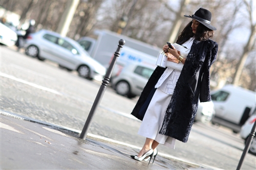 Street Style - Paris Fashion Week AW14 - Catwalk Yourself