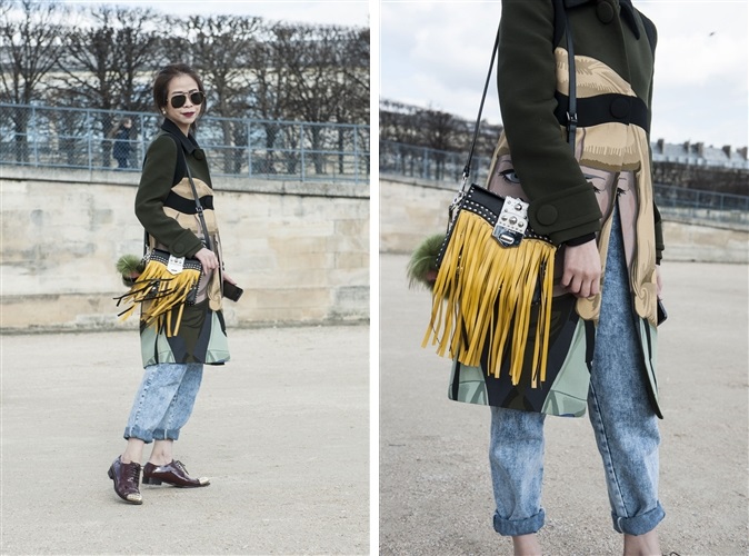 Street Style - Paris Fashion Week AW14 - Catwalk Yourself