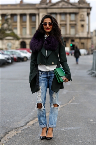 Street Style - Paris Fashion Week AW14 - Catwalk Yourself